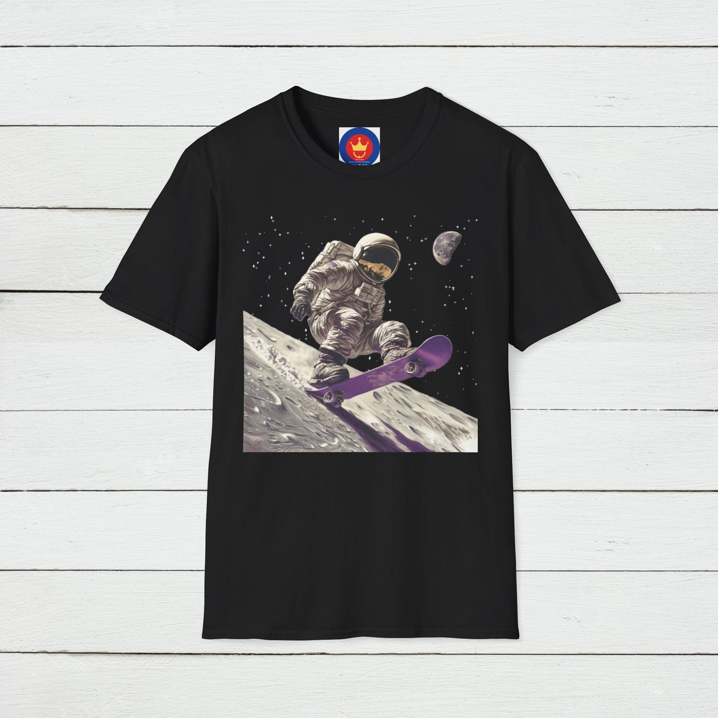 Astronaut Shirt, Funny Moon Shirt, Funny Spaceman Shirt, Outer Space Shirt, Skateboarding Shirt, Skateboarder Shirt, Skate Tee, Unisex Shirt