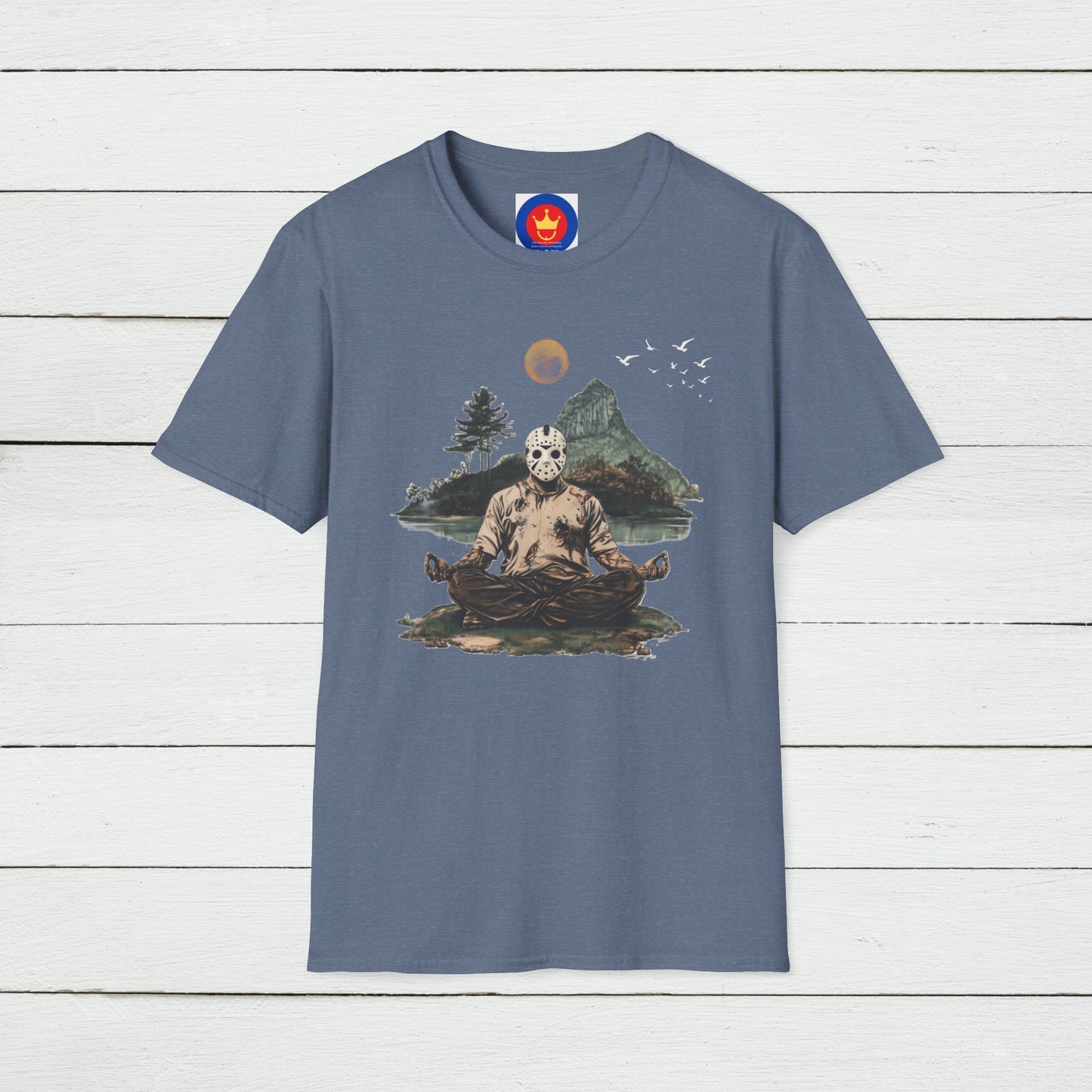 Friday the 13th Jason Vorhees Zen Unisex T-Shirt | Meditation Tee