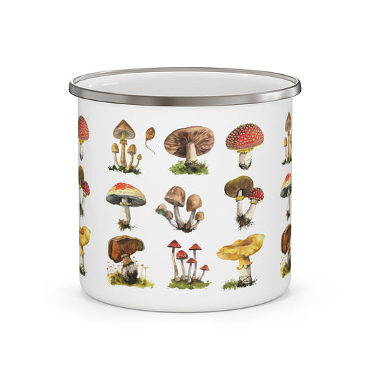 Mushroom Mug | Enamel Cottagecore Mug