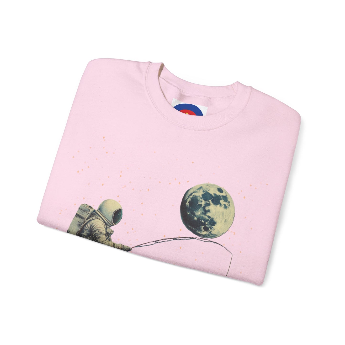 Astronaut Fishing on the Moon Sweatshirt | Unisex Funny Outer Space Graphic Tee