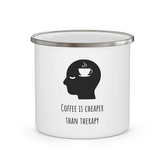 Funny Coffee Enamel Mug