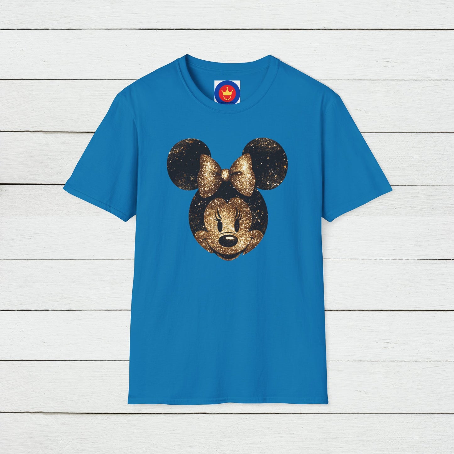 Disney Inspired Unisex T-Shirt | Glitter Gold Minnie Shirt