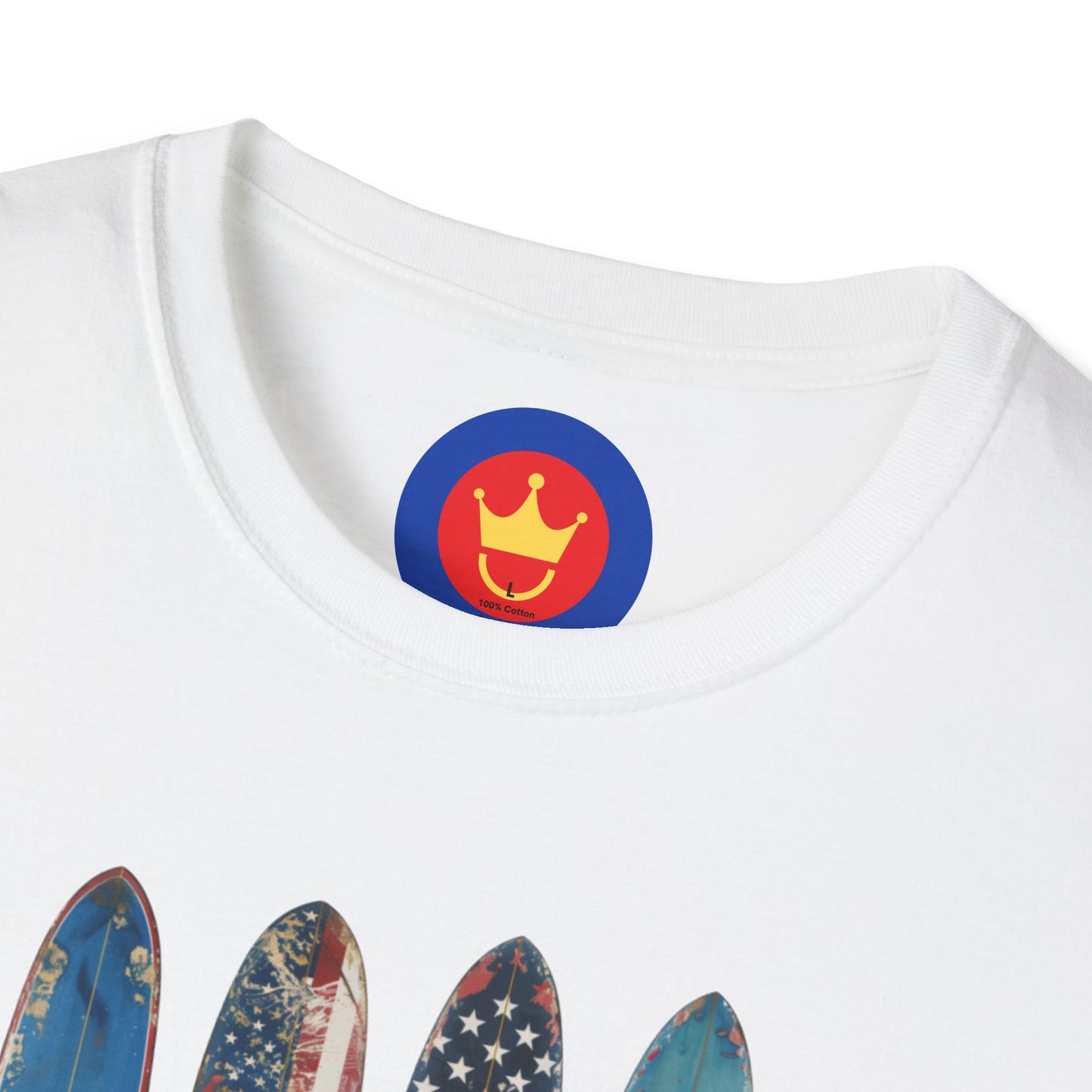 USA Flag Surf Unisex T-Shirt