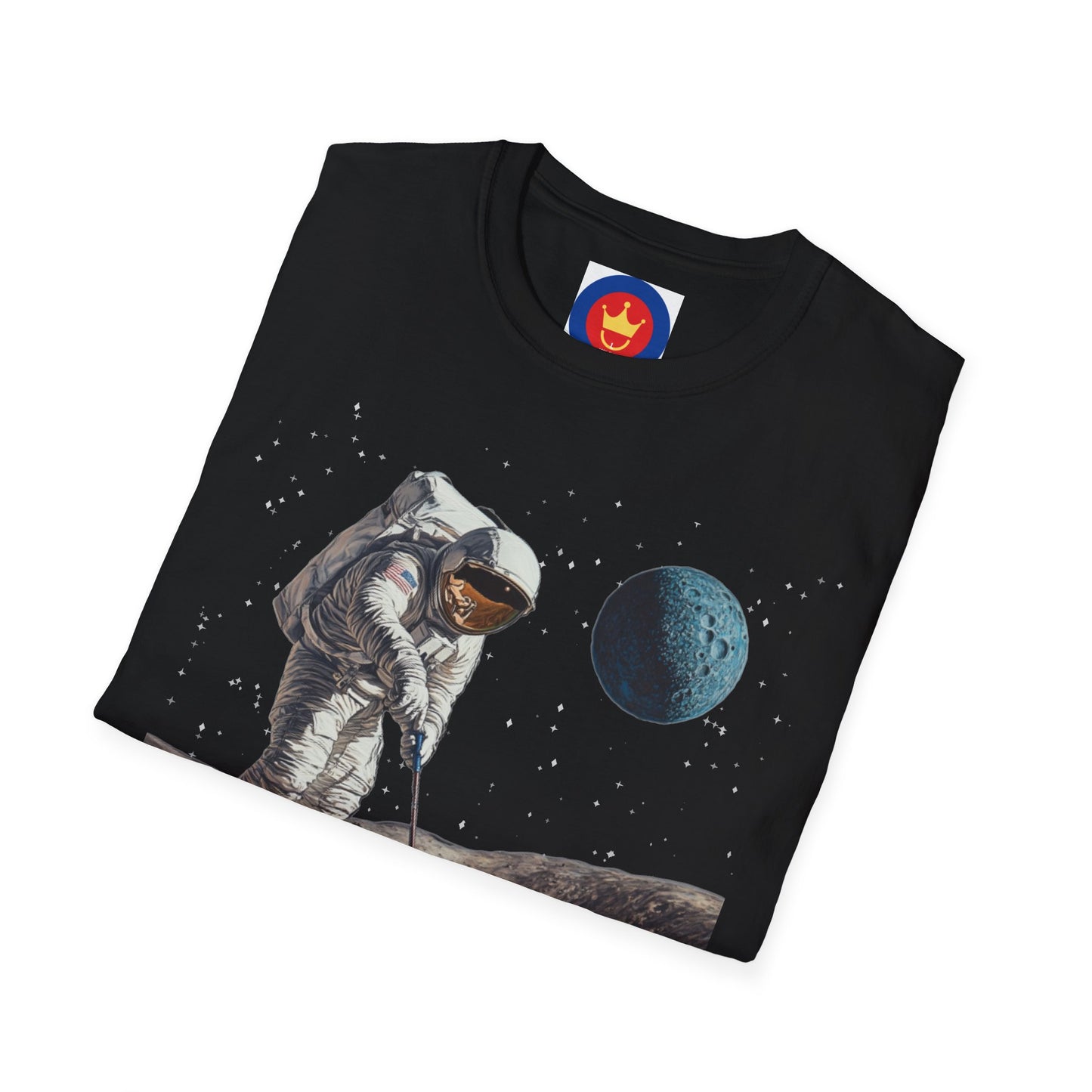 Astronaut Golfer Unisex T-Shirt | Outer Space Golf Shirt