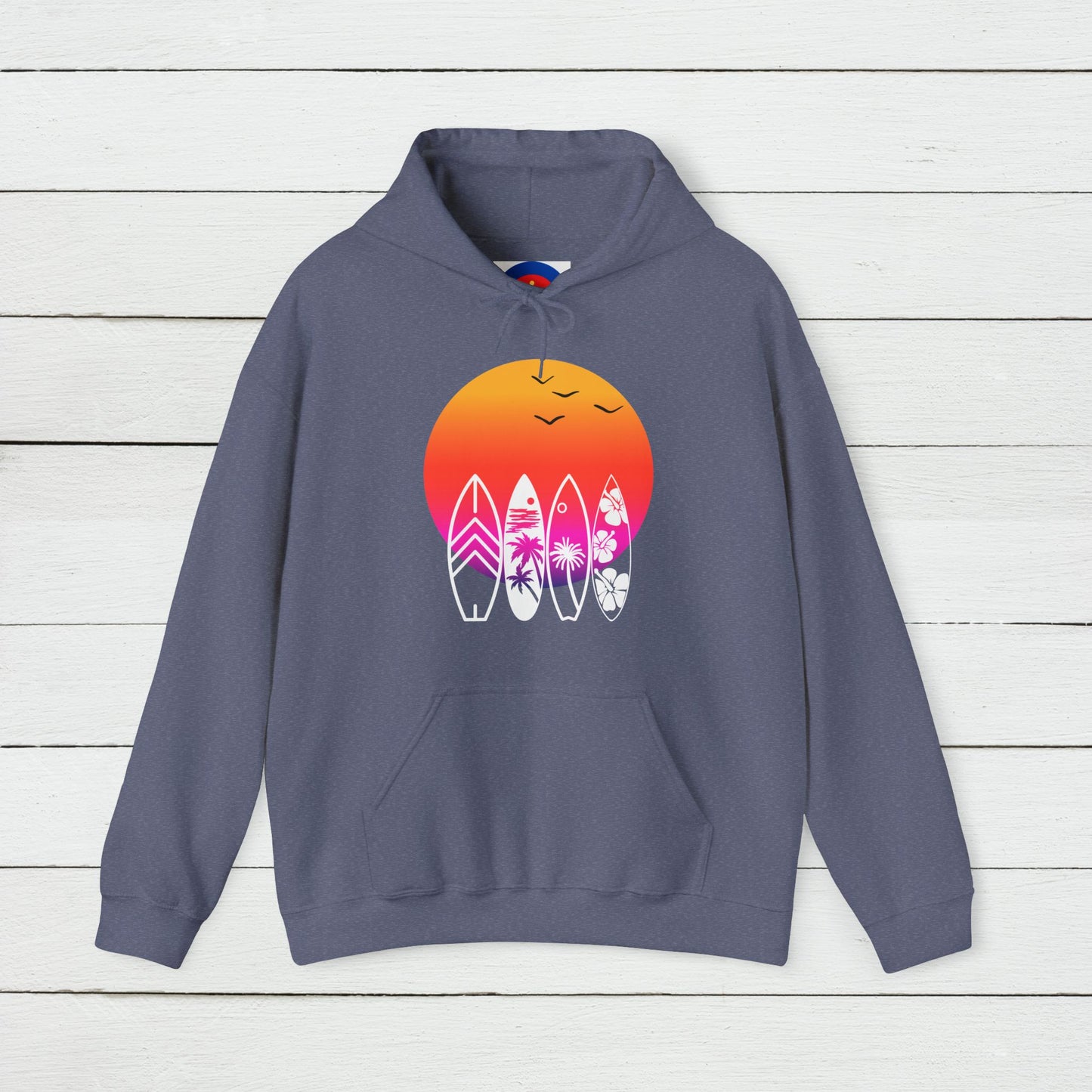 Retro Surf Hoodie | Classic Surfing Design | Surfer Gift
