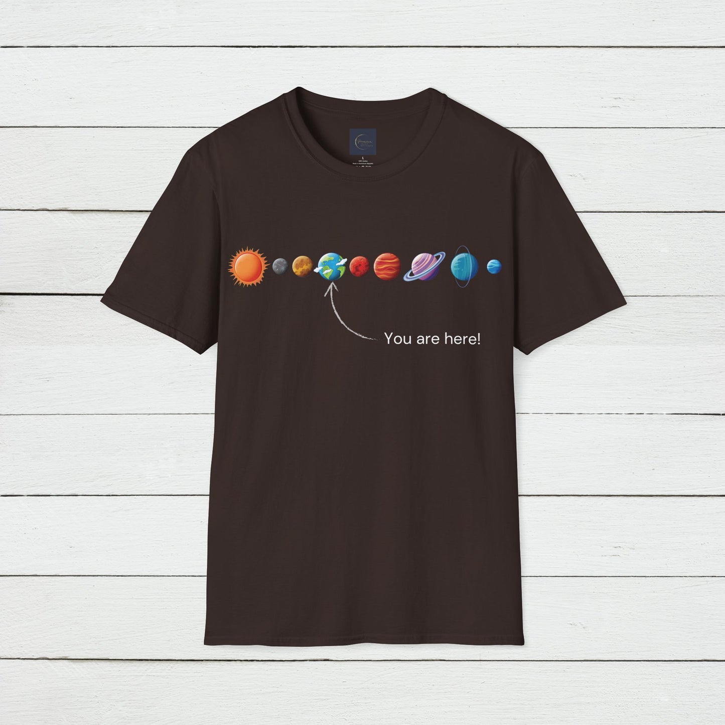 You Are Here Galaxy Unisex T-Shirt | Funny Astronomy Tee