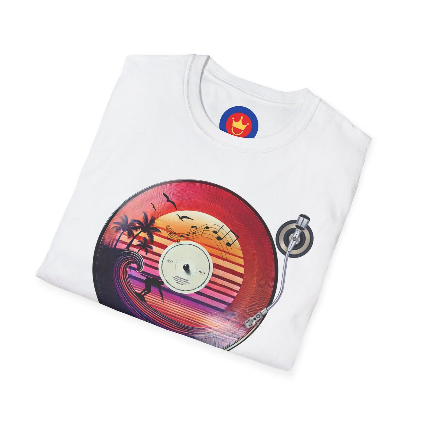 Beach Surf Vinyl Unisex T-Shirt | Beach Bum Fashion Apparel