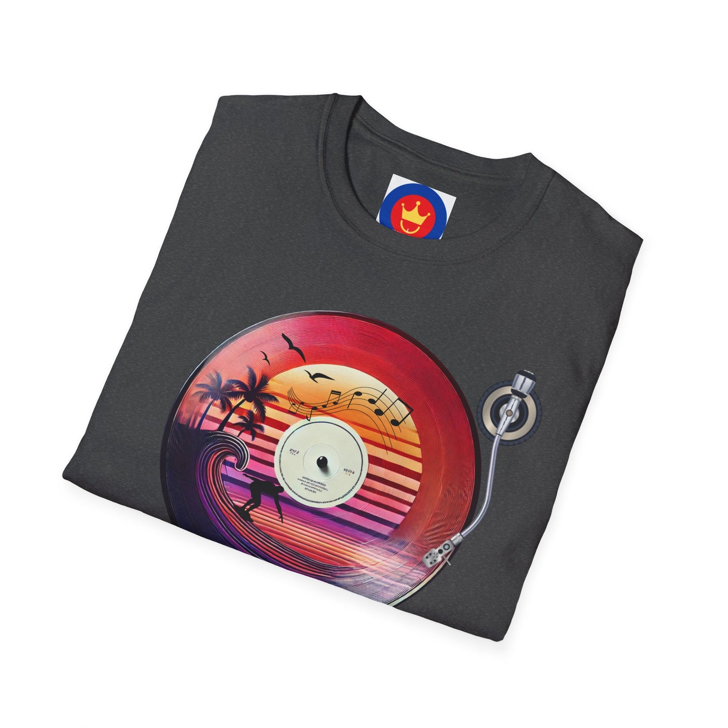 Beach Surf Vinyl Unisex T-Shirt | Beach Bum Fashion Apparel