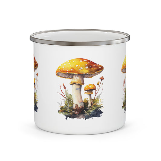Mushroom Mug | Enamel Cottagecore Mug