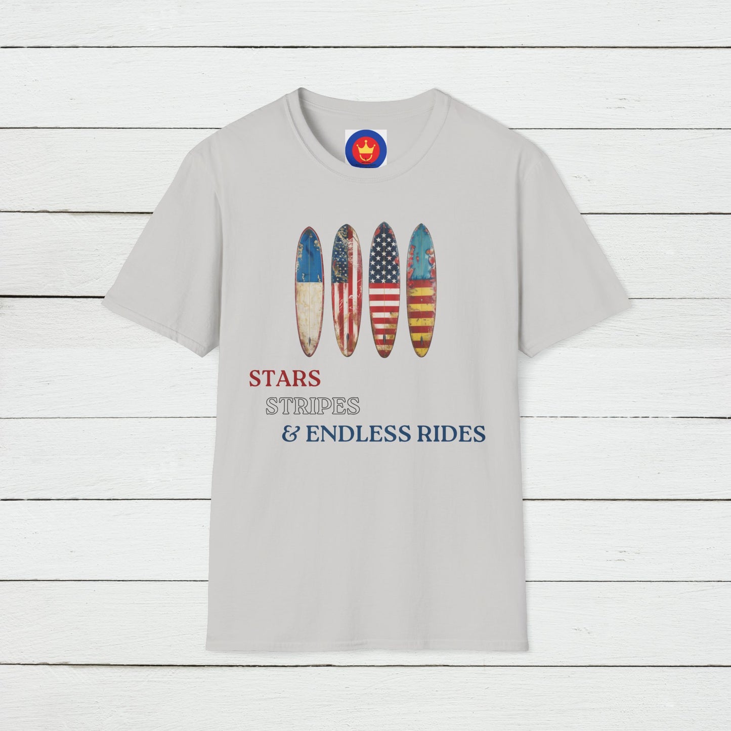 USA Flag Surf Unisex T-Shirt