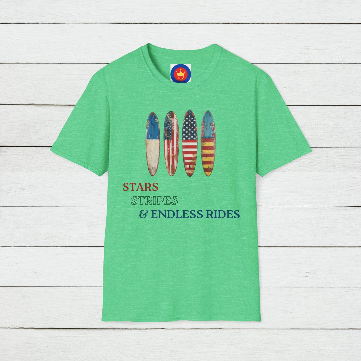USA Flag Surf Unisex T-Shirt