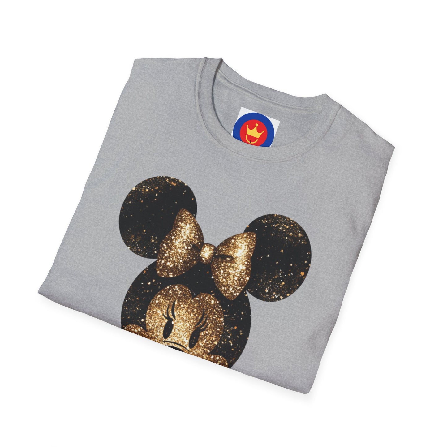 Disney Inspired Unisex T-Shirt | Glitter Gold Minnie Shirt