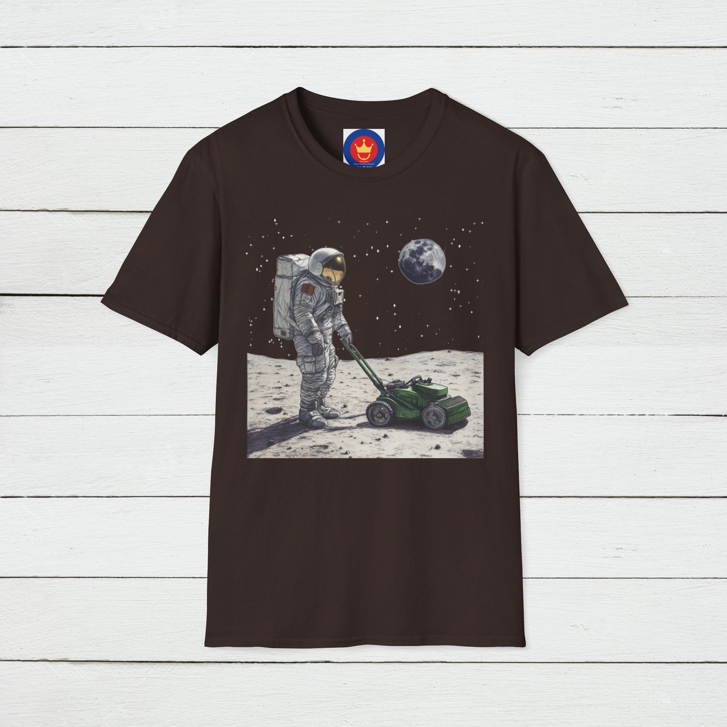 Astronaut Shirt, Funny Moon Shirt, Funny Spaceman Shirt, Outer Space Shirt, Lawn Mowing Tee, Lawn Mowers Gift, Astronomy, Unisex T-shirt