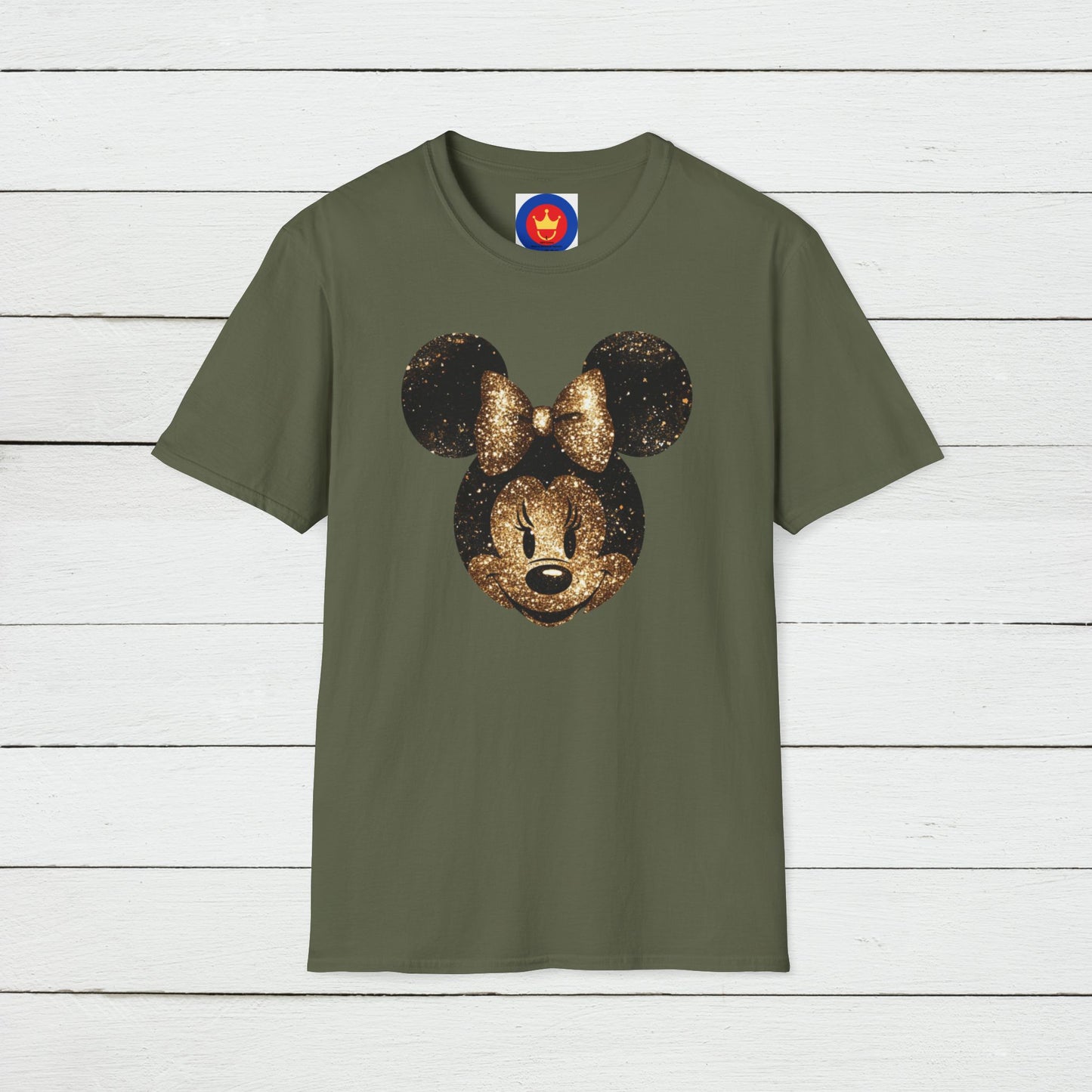 Disney Inspired Unisex T-Shirt | Glitter Gold Minnie Shirt