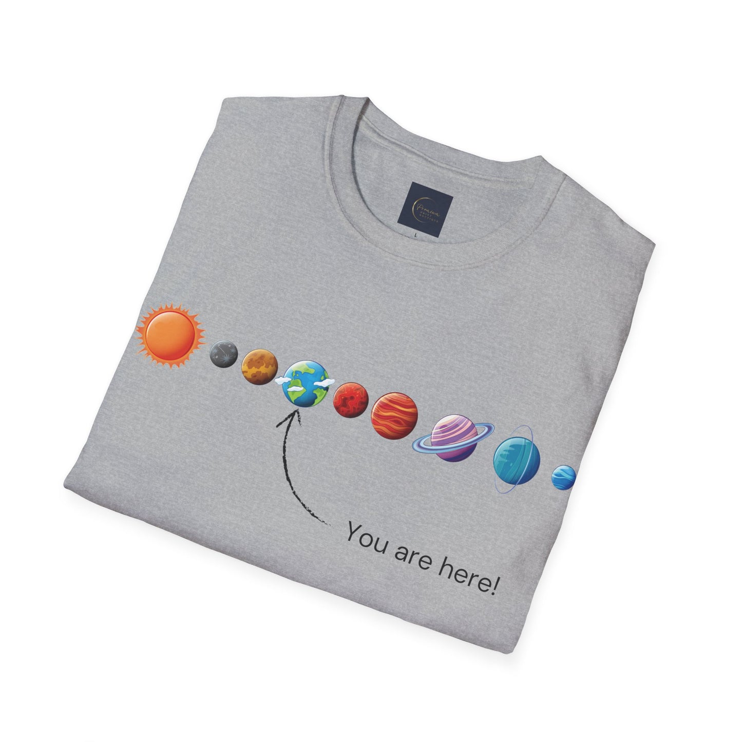 You Are Here Galaxy Unisex T-Shirt | Funny Astronomy Tee