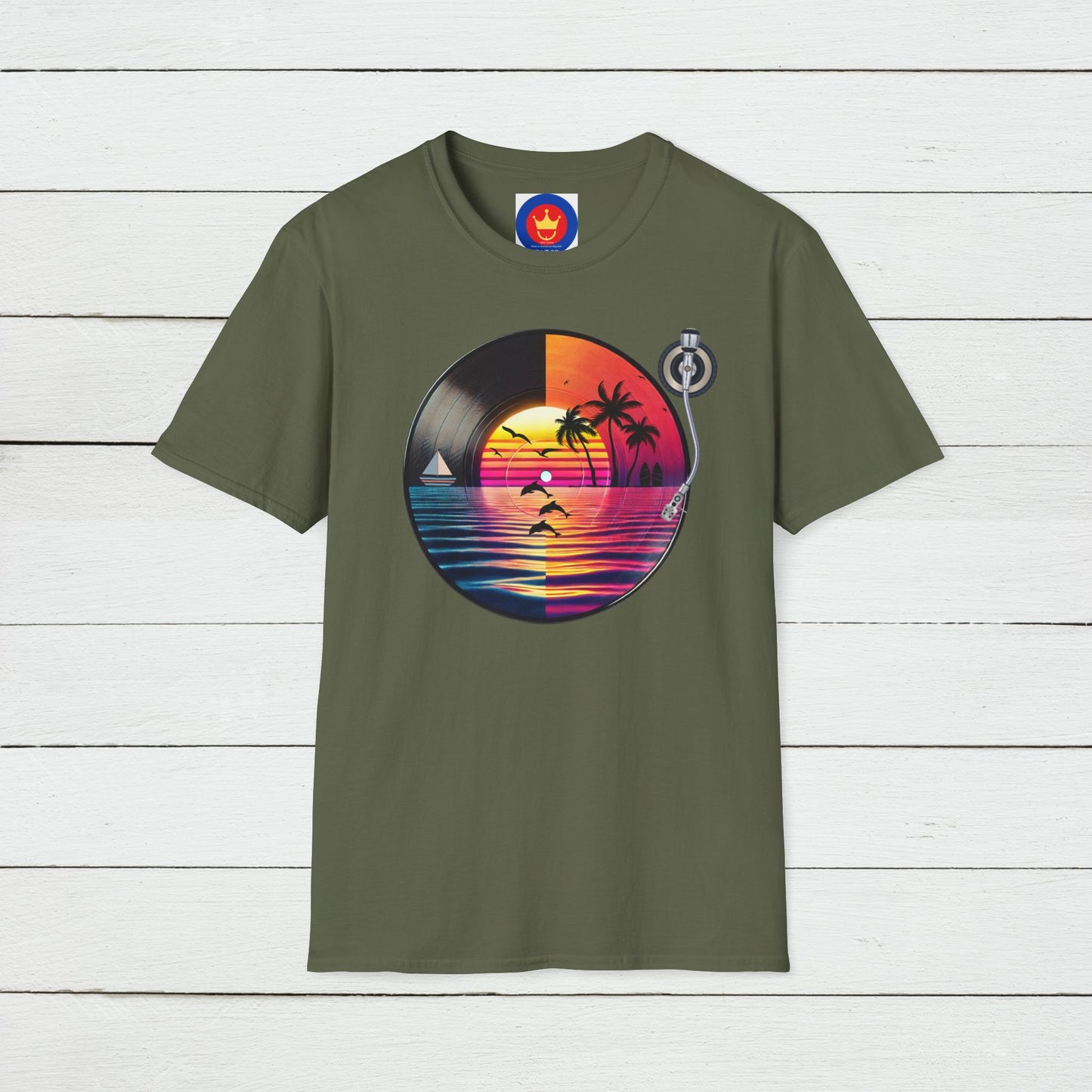 Beach Vinyl Unisex T-Shirt | Beach Bum Fashion Apparel