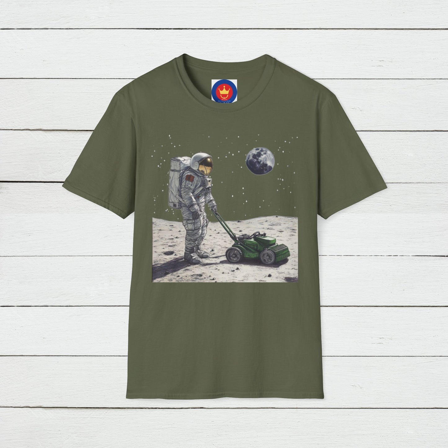 Astronaut Shirt, Funny Moon Shirt, Funny Spaceman Shirt, Outer Space Shirt, Lawn Mowing Tee, Lawn Mowers Gift, Astronomy, Unisex T-shirt