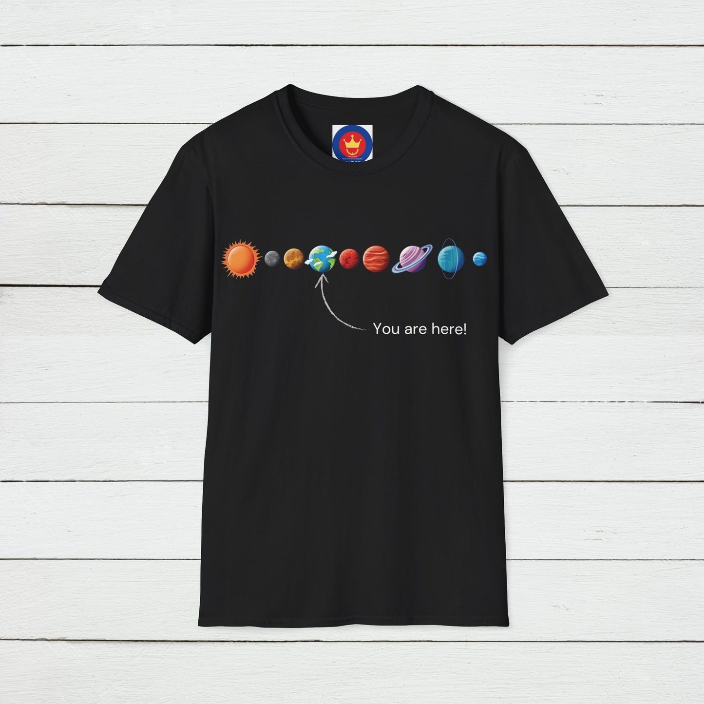 You Are Here Galaxy Unisex T-Shirt | Funny Astronomy Tee