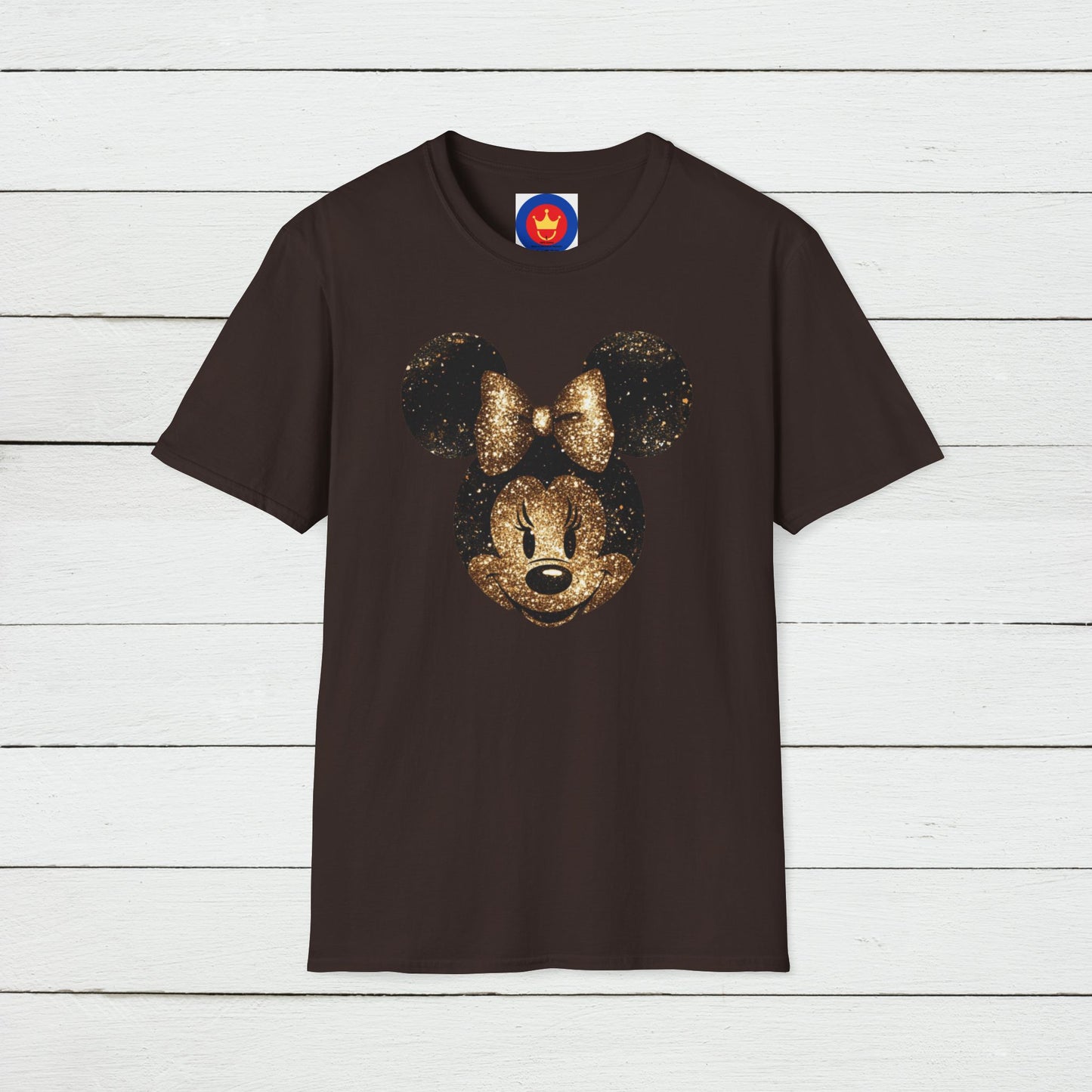 Disney Inspired Unisex T-Shirt | Glitter Gold Minnie Shirt