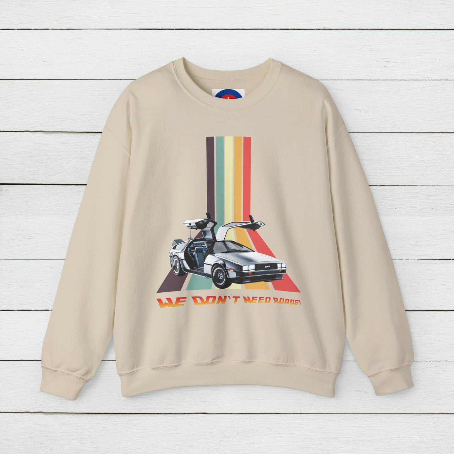 Back to the Future DeLorean Inspired Sweatshirt | Unisex Retro Sci-Fi Graphic Design