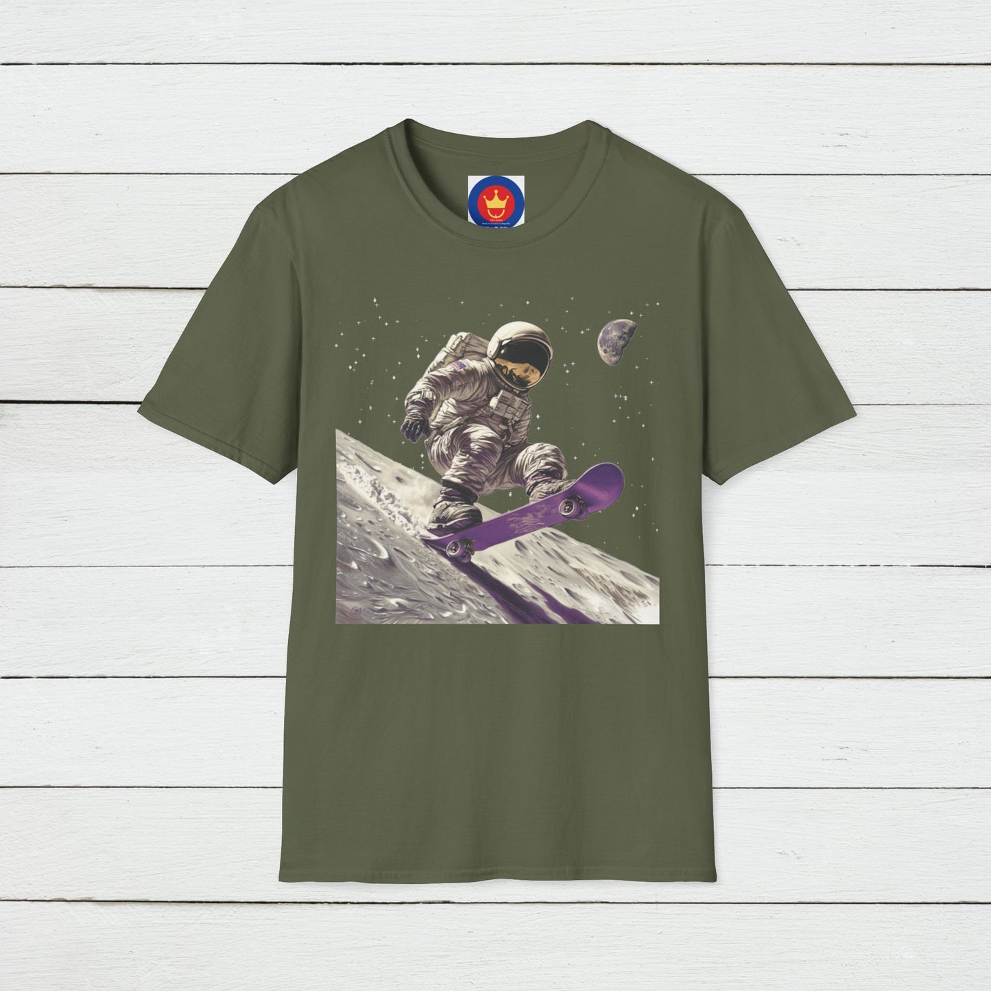 Astronaut Shirt, Funny Moon Shirt, Funny Spaceman Shirt, Outer Space Shirt, Skateboarding Shirt, Skateboarder Shirt, Skate Tee, Unisex Shirt