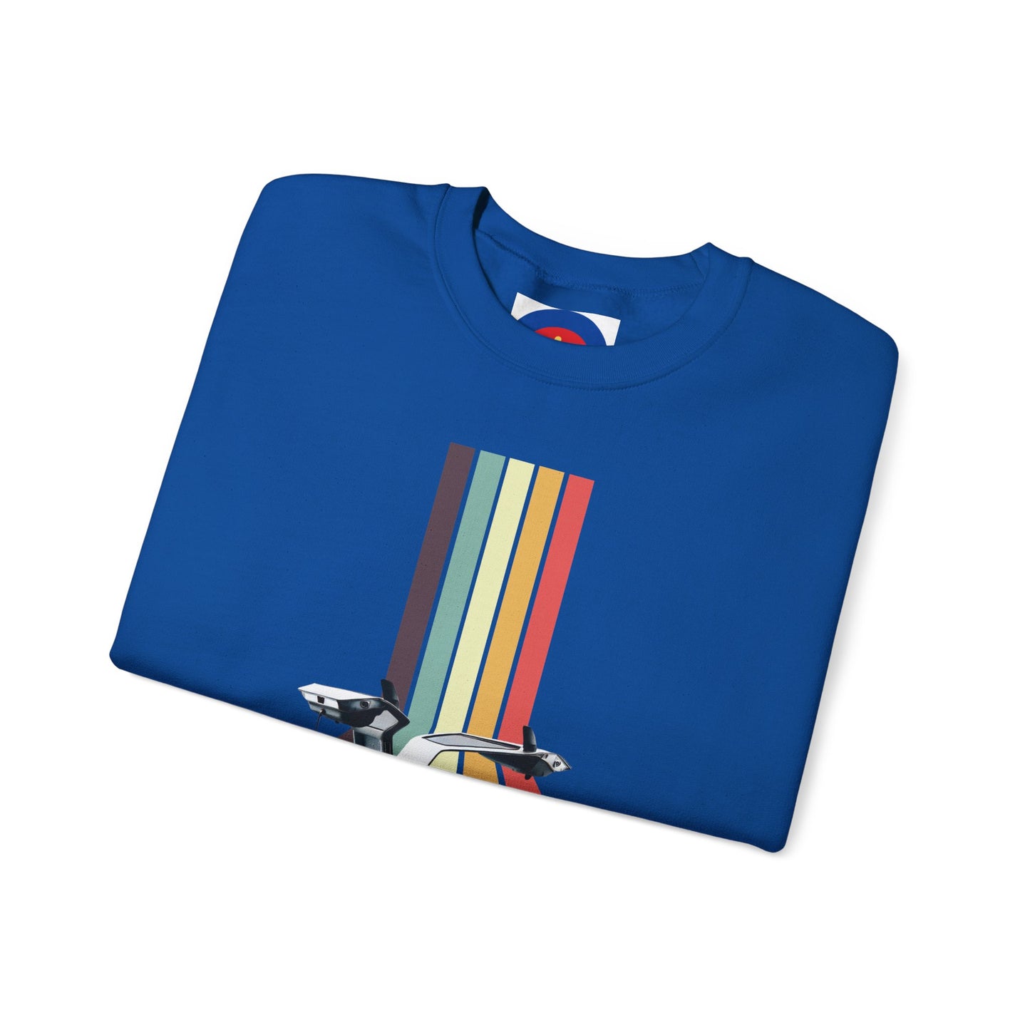 Back to the Future DeLorean Inspired Sweatshirt | Unisex Retro Sci-Fi Graphic Design