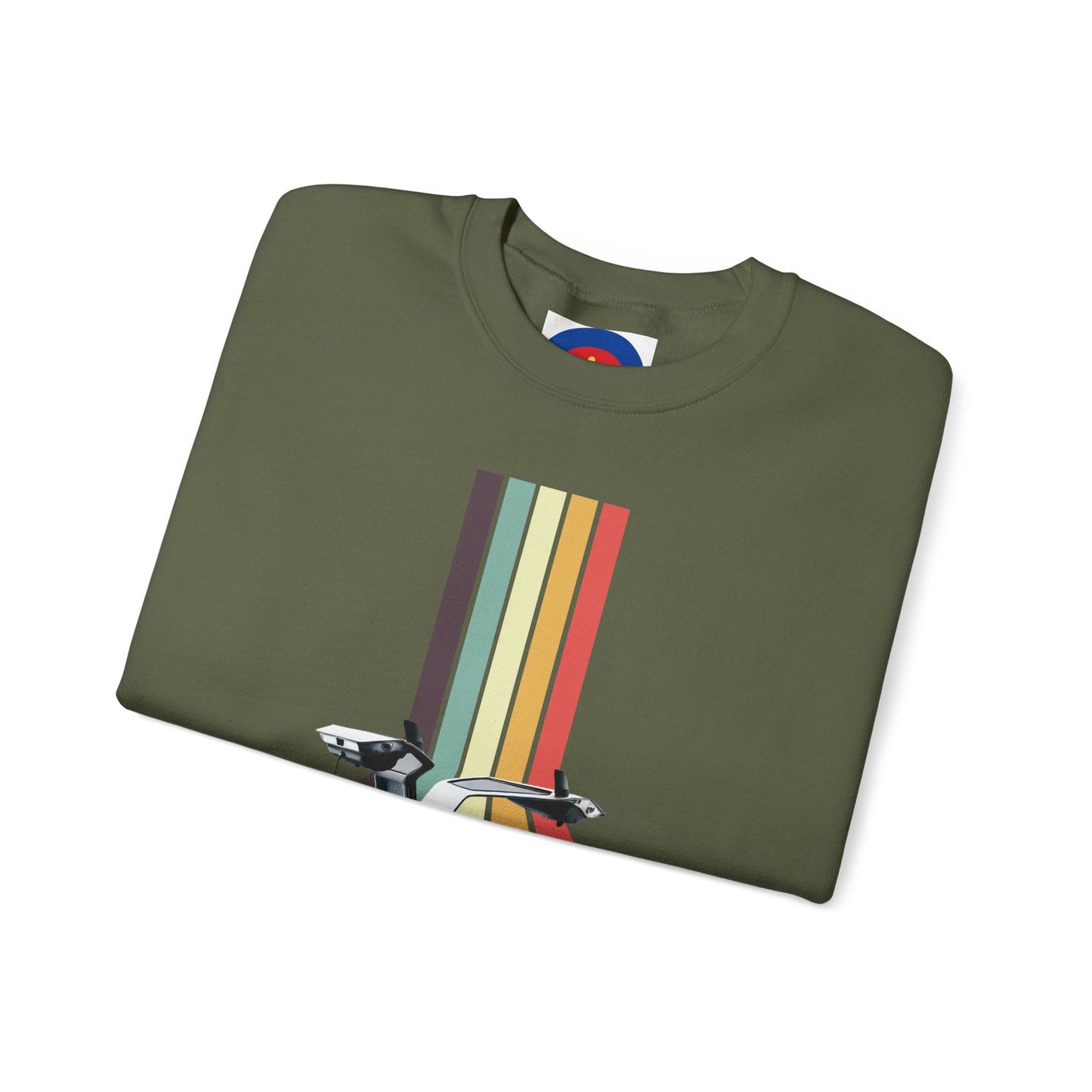 Back to the Future DeLorean Inspired Sweatshirt | Unisex Retro Sci-Fi Graphic Design