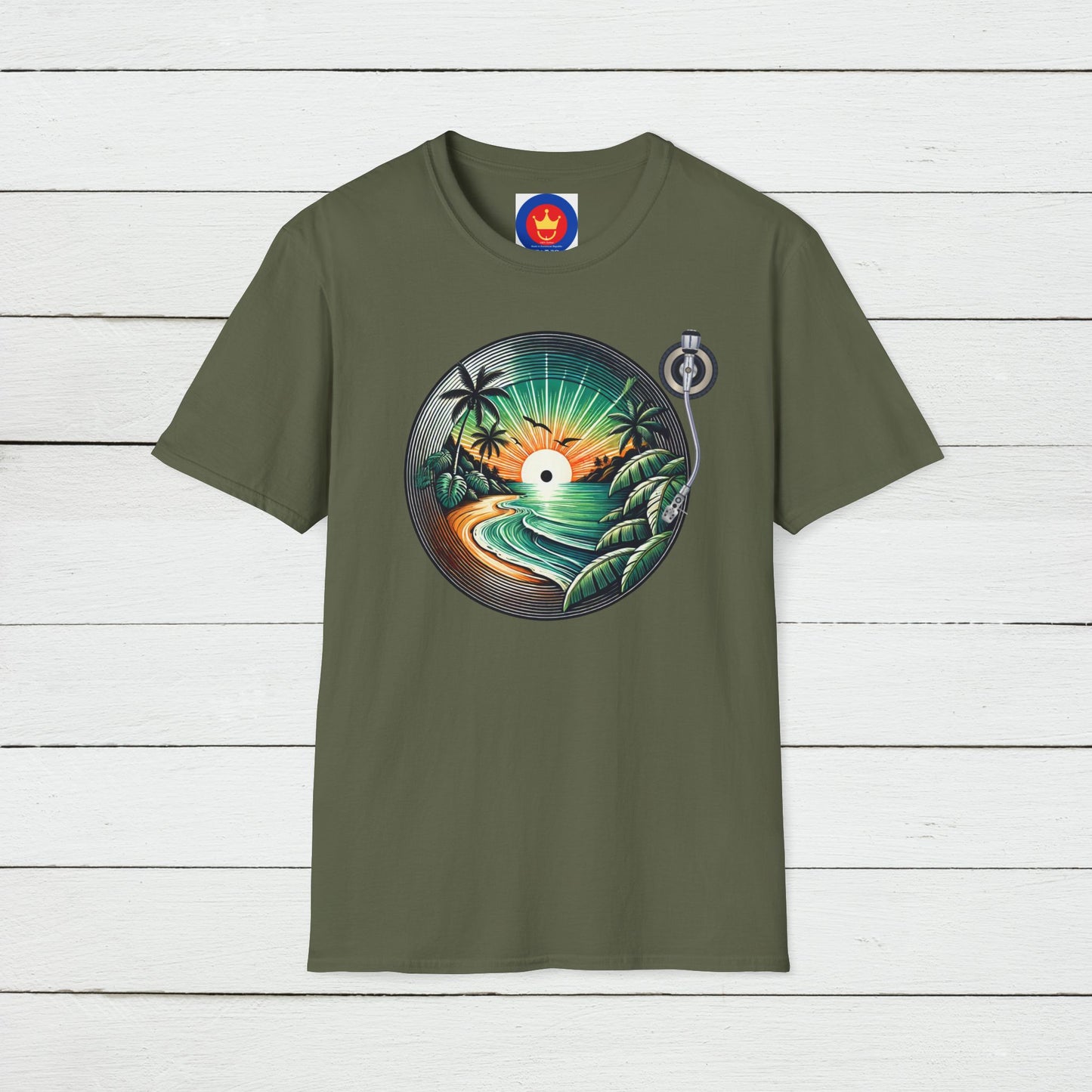 Beach Vinyl Unisex T-Shirt | Beach Bum Fashion Apparel