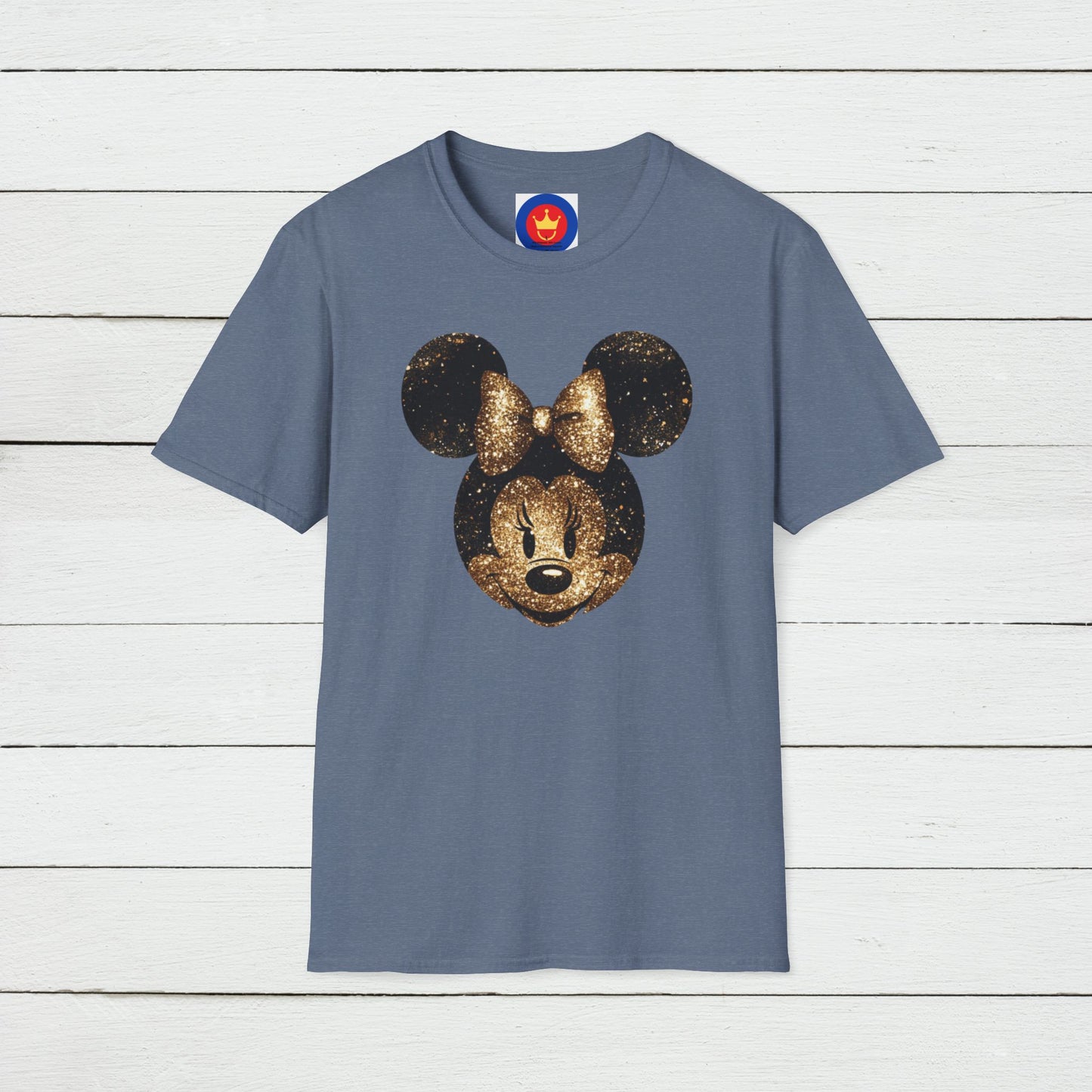 Disney Inspired Unisex T-Shirt | Glitter Gold Minnie Shirt