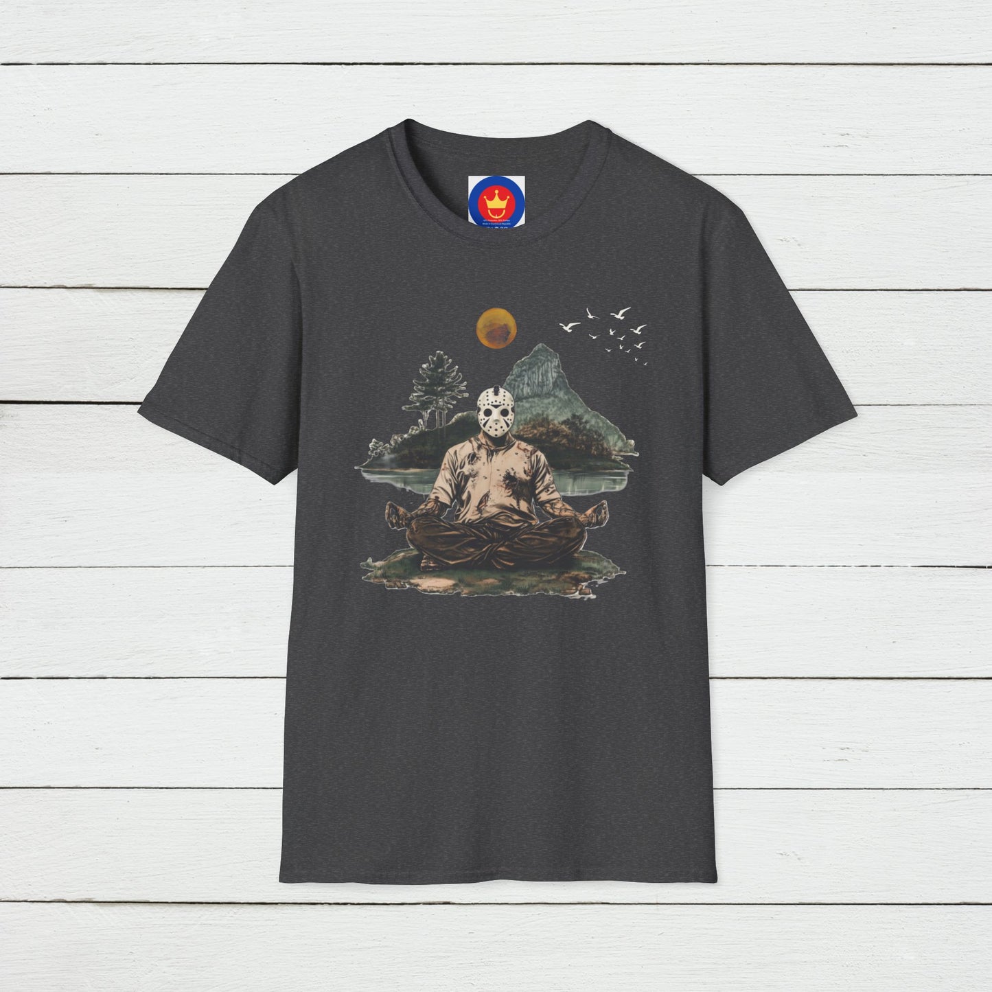 Friday the 13th Jason Vorhees Zen Unisex T-Shirt | Meditation Tee