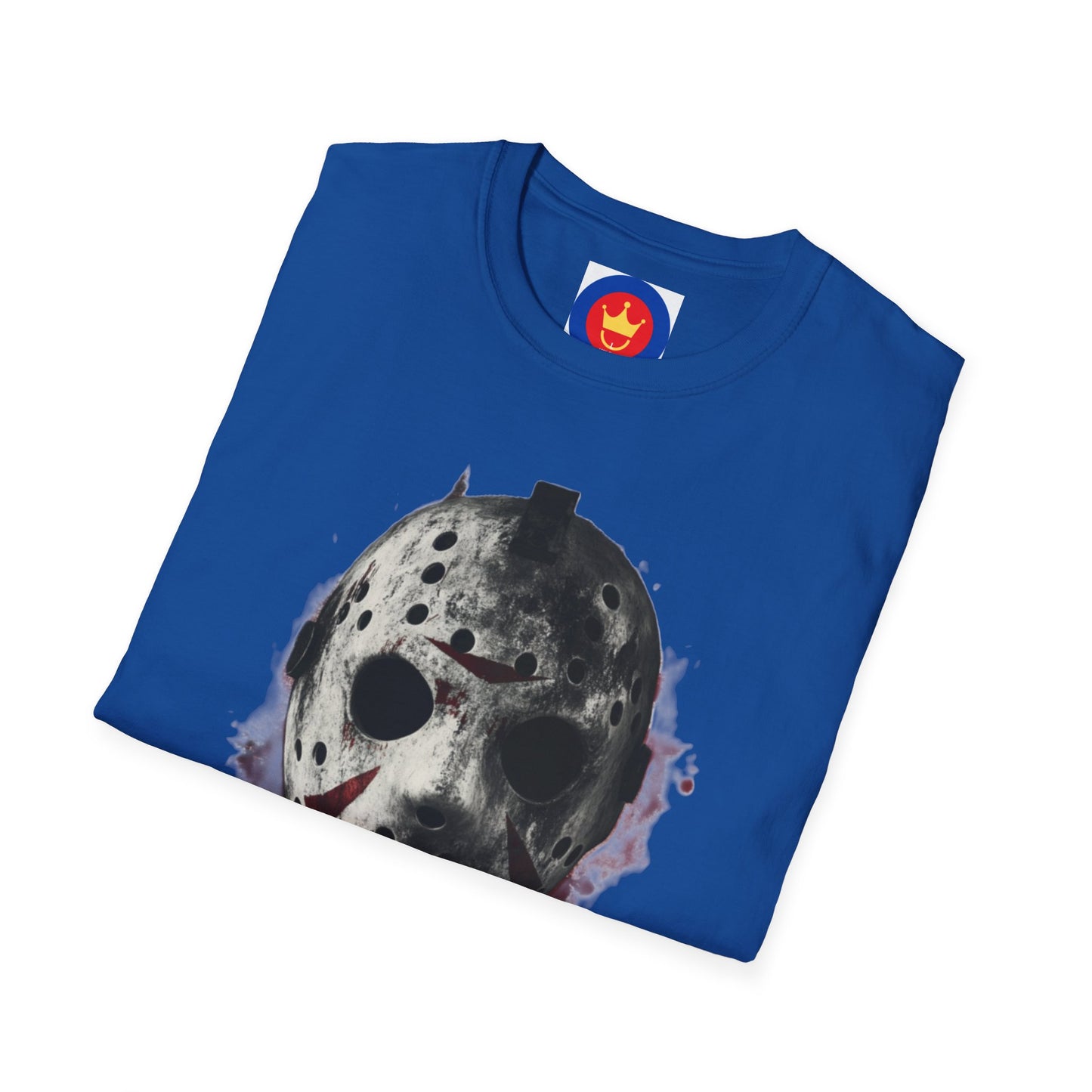 Horror Movie Villain Unisex Softstyle T-Shirt | Jason Vorhees Mask Shirt