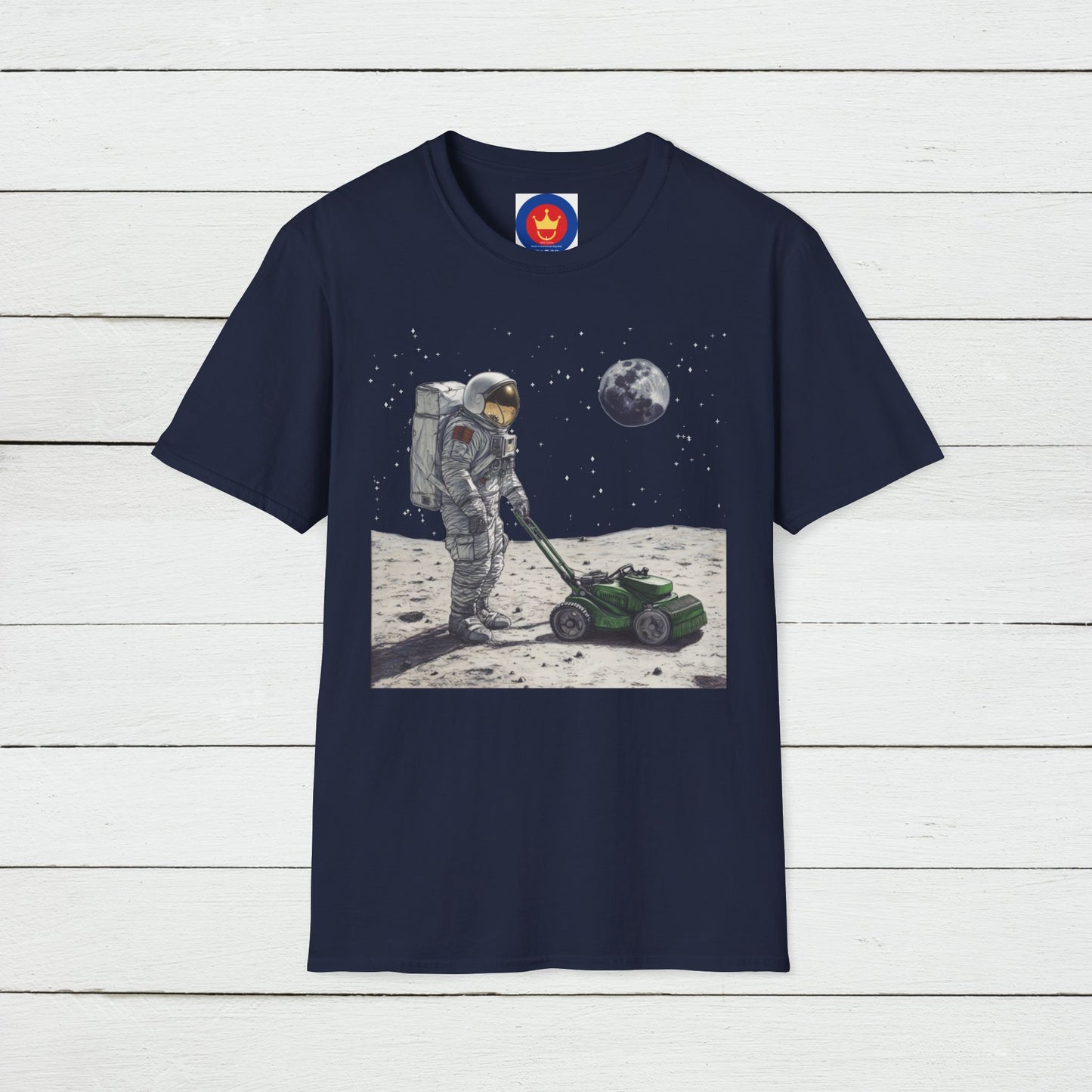 Astronaut Shirt, Funny Moon Shirt, Funny Spaceman Shirt, Outer Space Shirt, Lawn Mowing Tee, Lawn Mowers Gift, Astronomy, Unisex T-shirt