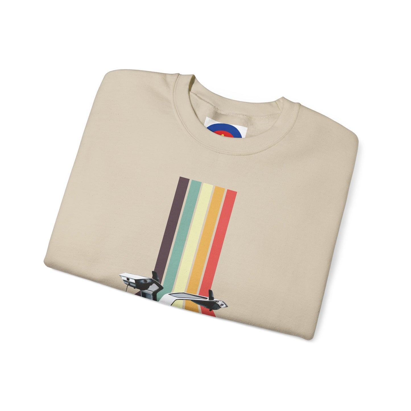 Back to the Future DeLorean Inspired Sweatshirt | Unisex Retro Sci-Fi Graphic Design