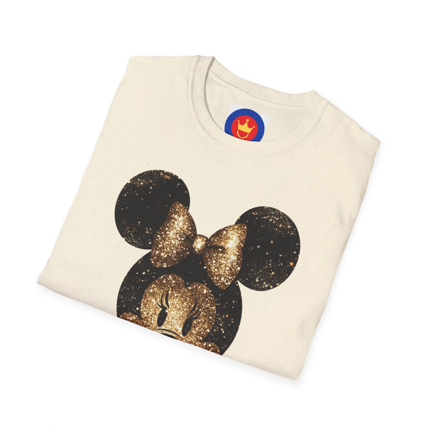 Disney Inspired Unisex T-Shirt | Glitter Gold Minnie Shirt