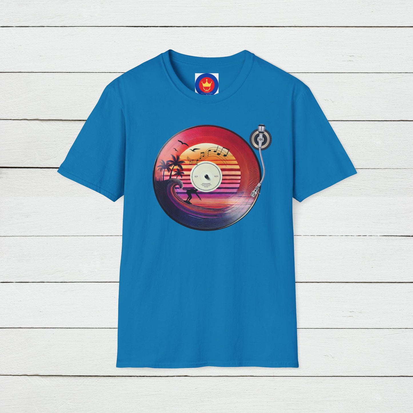 Beach Surf Vinyl Unisex T-Shirt | Beach Bum Fashion Apparel
