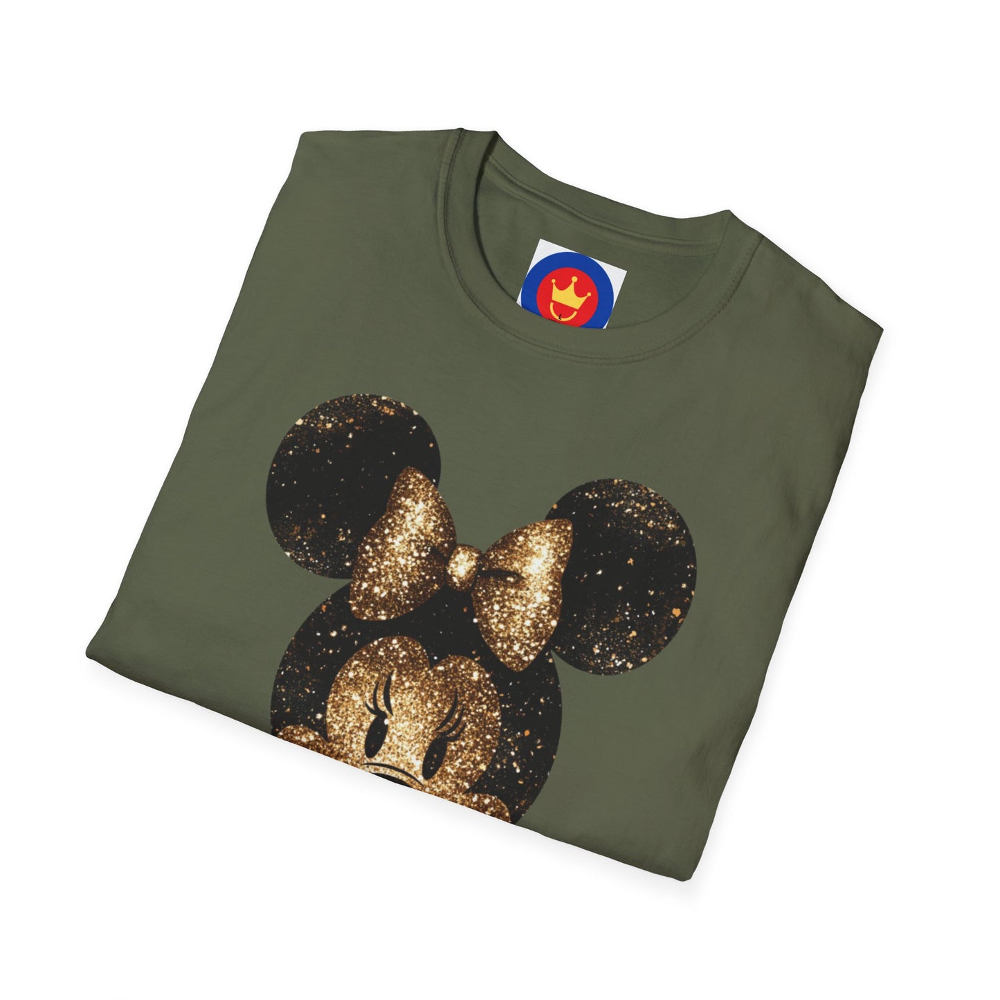 Disney Inspired Unisex T-Shirt | Glitter Gold Minnie Shirt
