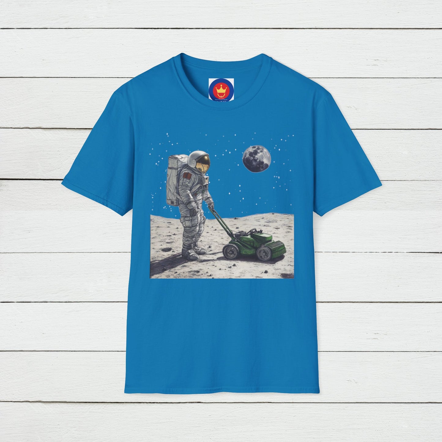 Astronaut Shirt, Funny Moon Shirt, Funny Spaceman Shirt, Outer Space Shirt, Lawn Mowing Tee, Lawn Mowers Gift, Astronomy, Unisex T-shirt