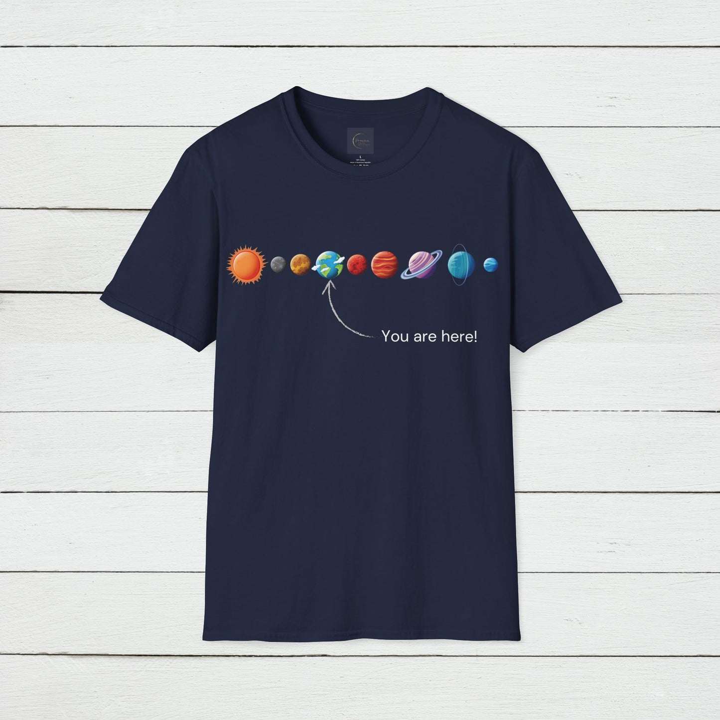 You Are Here Galaxy Unisex T-Shirt | Funny Astronomy Tee