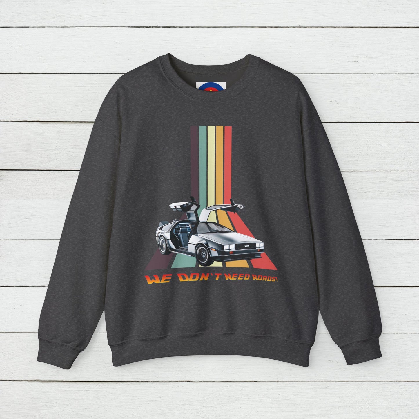 Back to the Future DeLorean Inspired Sweatshirt | Unisex Retro Sci-Fi Graphic Design