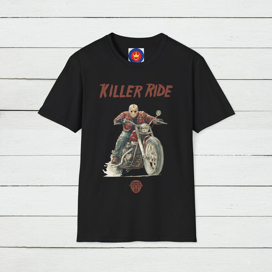 Friday the 13th Jason Vorhees Motorbike Rider T-shirt | Unisex Biker Tshirt
