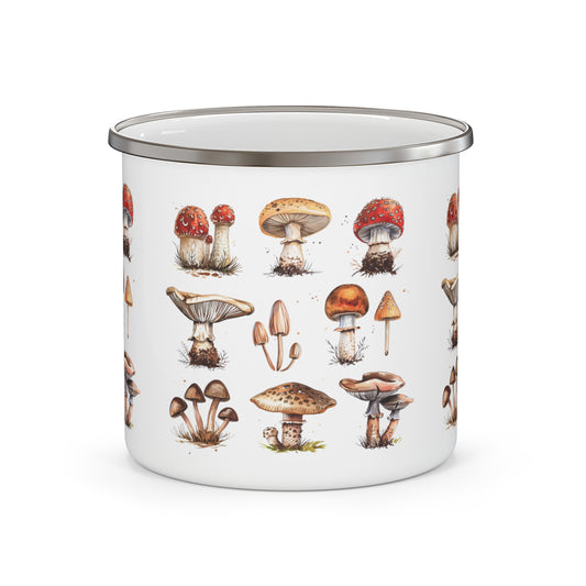 Mushroom Mug | Enamel Cottagecore Mug