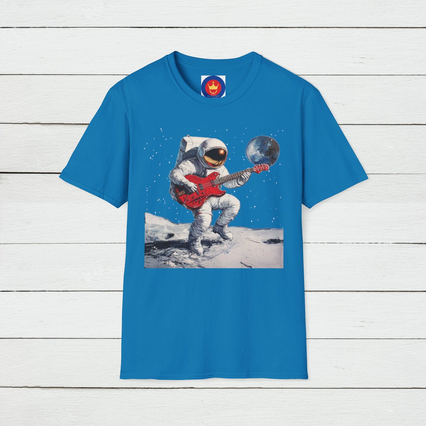 Guitar Player Astronaut Unisex T-Shirt | Outer Space Guitar Player Shirt