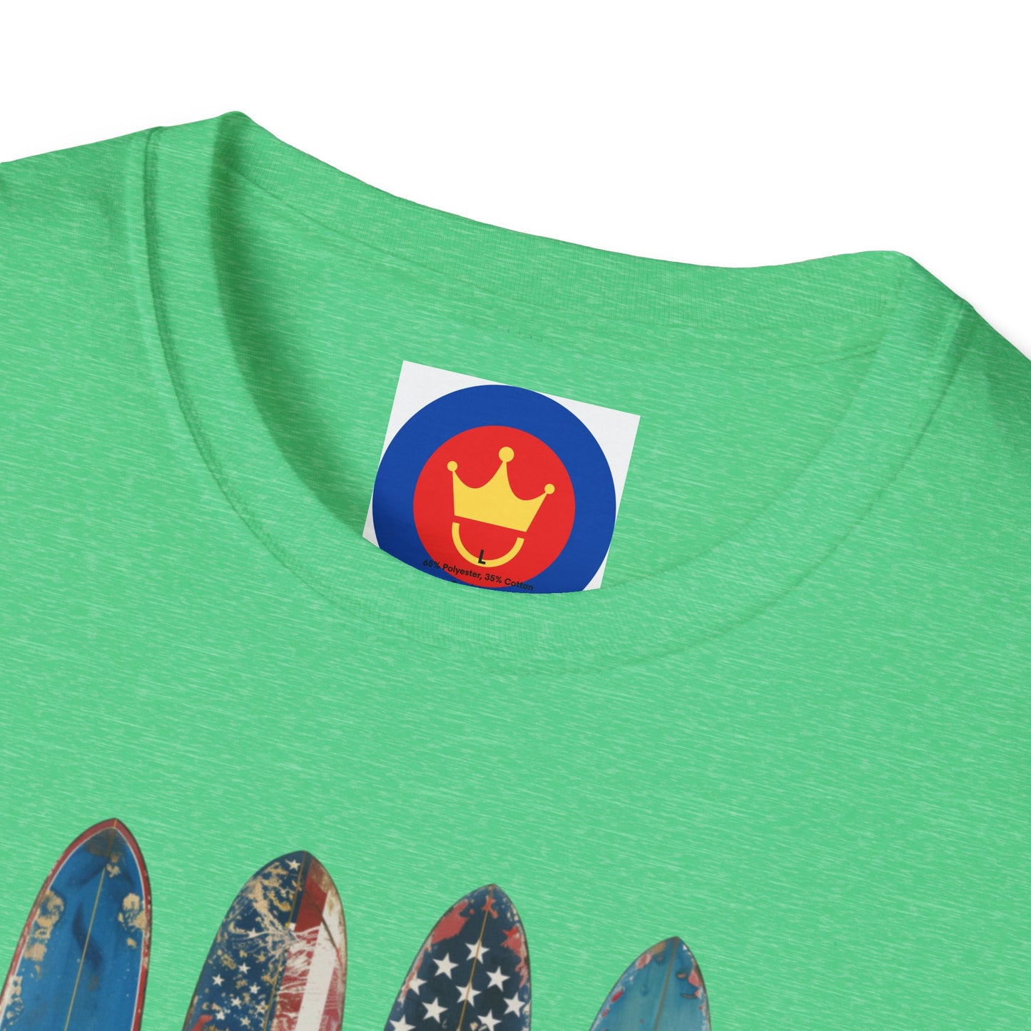 USA Flag Surf Unisex T-Shirt